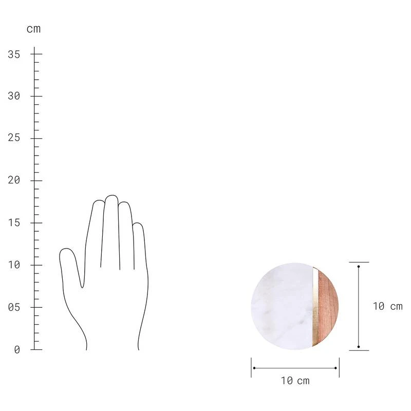 Sous-verres MARBLE KITCHEN (lot De 4) - Image 6