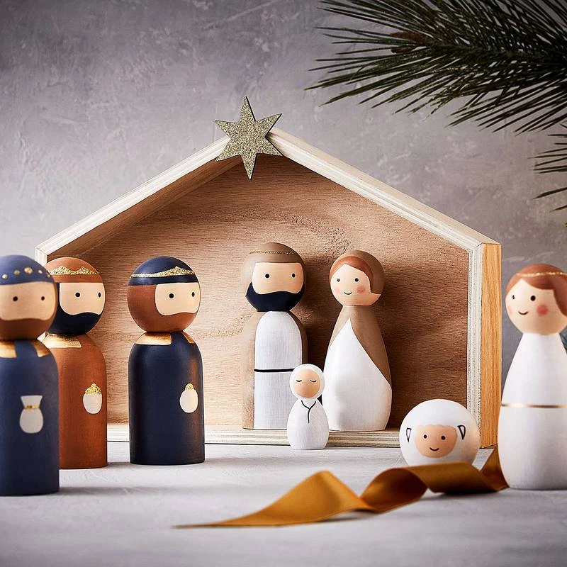 Crèche Avec Personnages X-MAS - 9 élém. - Image 2