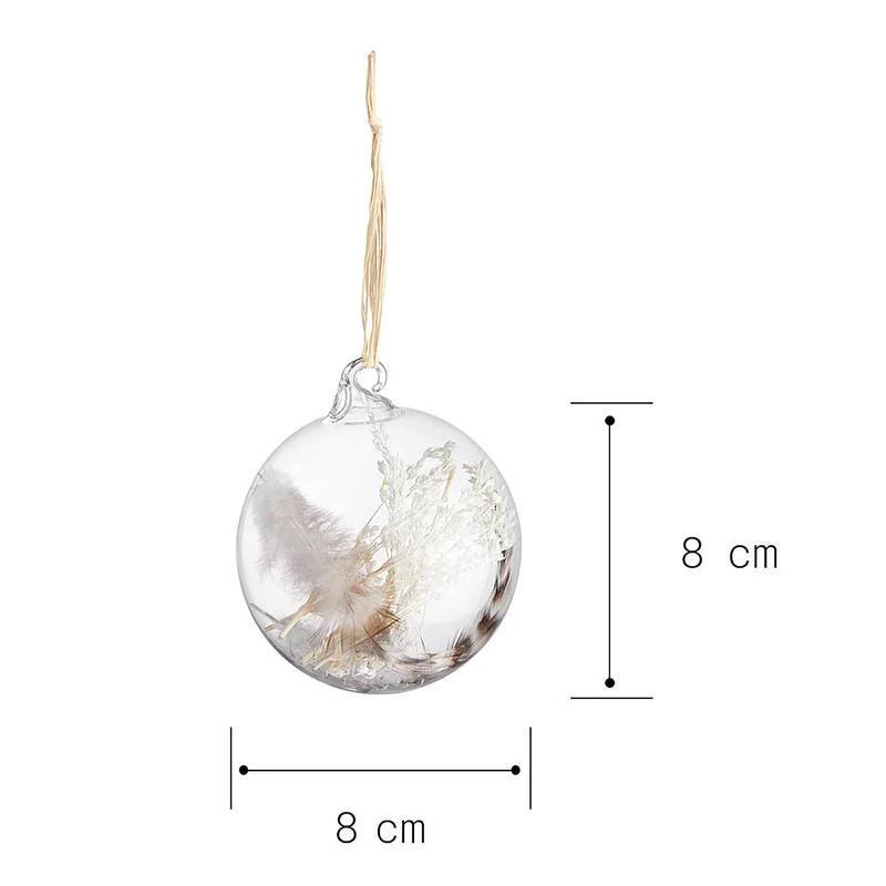 Boules De Noël HANG ON Fleurs - Lot De 4 - Image 5